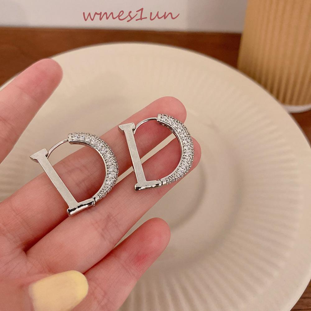 Khuyên Tai Dạng Vòng WMES15H Phong Cách Vintage Sáng Tạo Thời Trang Cho Nữ