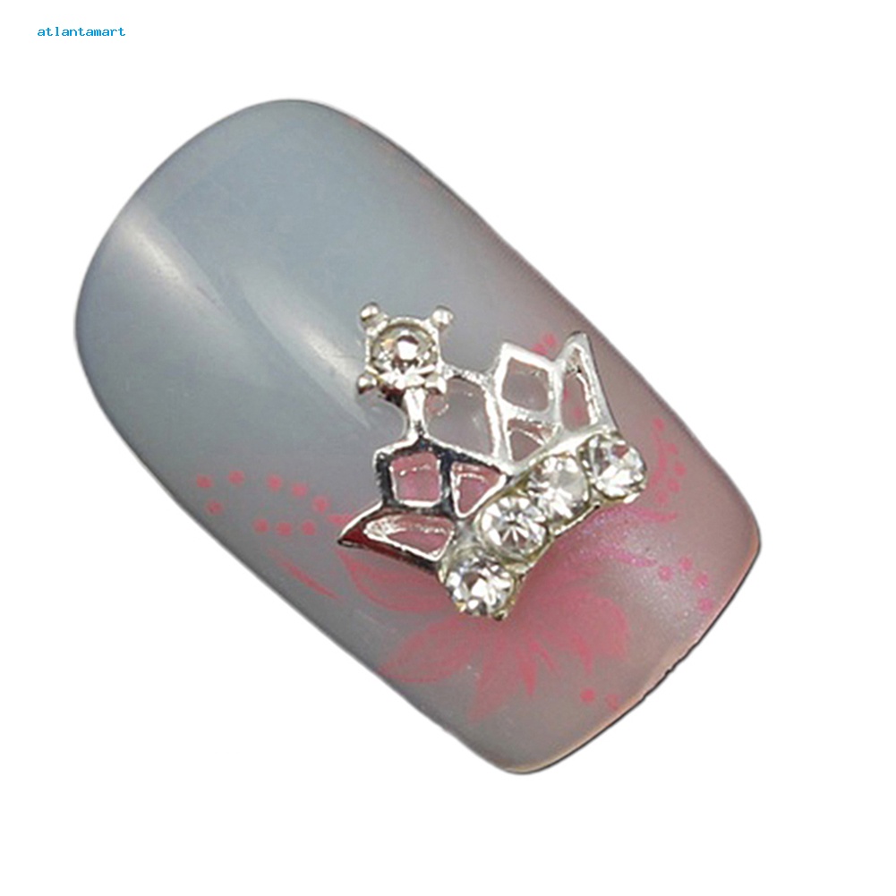 Túi Đựng Đồ Dùng Cao Cấp Tiện Dụng| Set 10 Phụ Kiện Trang Trí Móng Tay 3D Hình Vương Miện Xinh Xắn