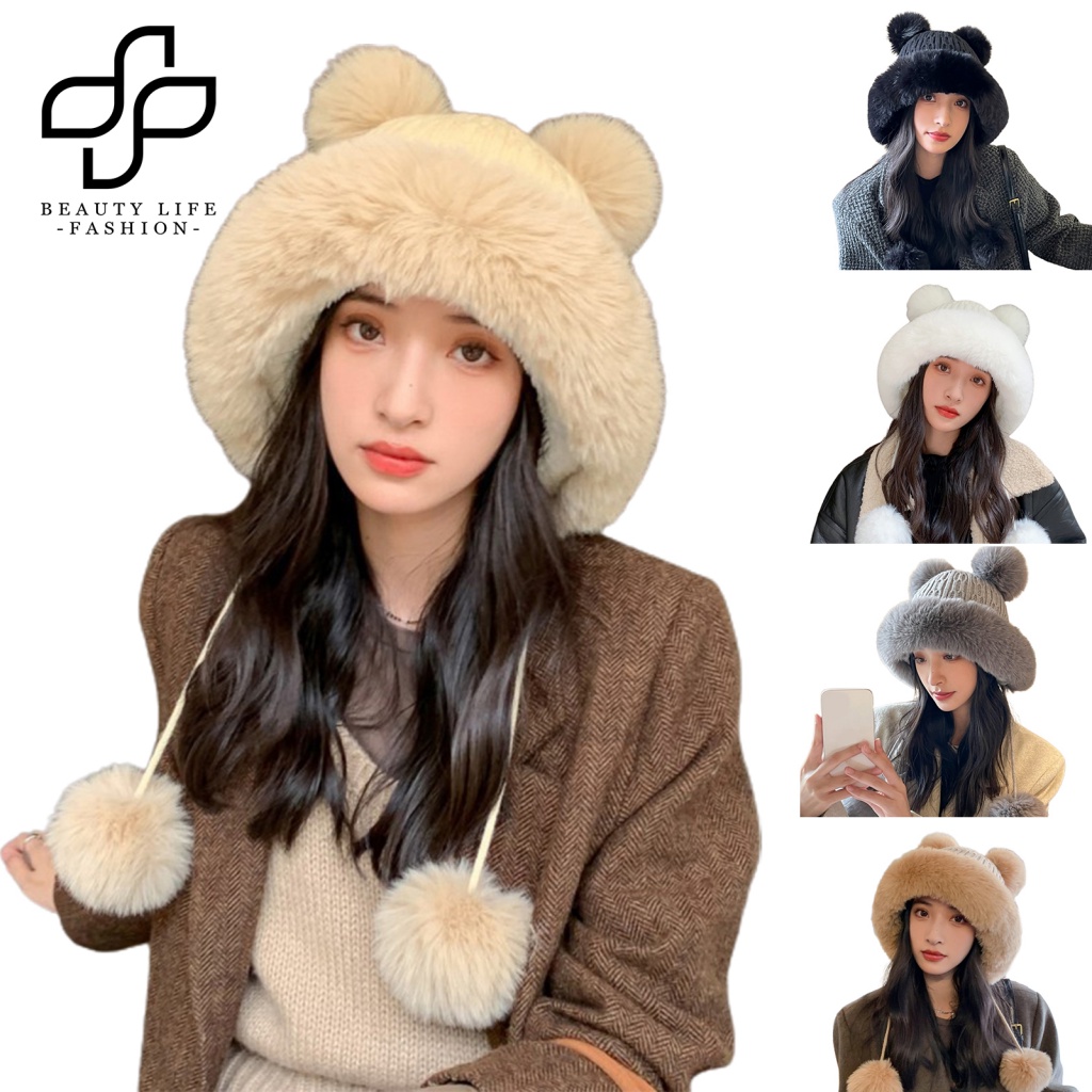 Nón Len Trùm Đầu Màu Trơn Dày Dặn Giữ Ấm Mùa Đông