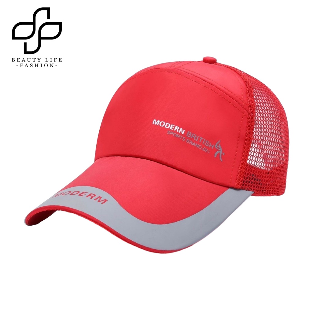 Mũ Lưỡi Trai Phối Lưới Thêu Chữ Beautylife Thời Trang