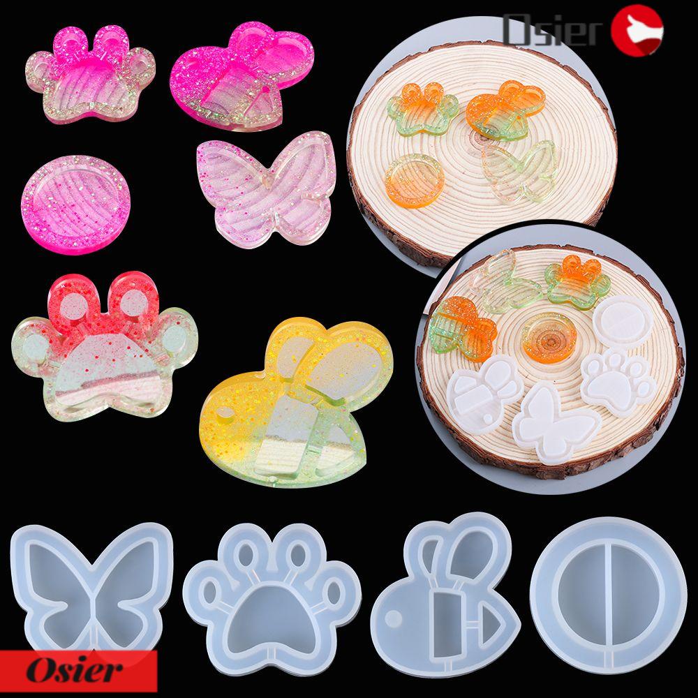 Khuôn Làm Đồ Trang Sức Hình Dấu Chân Mèo Bằng Nhựa Resin UV 1|Khuôn Làm Móc Khóa Xinh Xắn Tiện Dụng