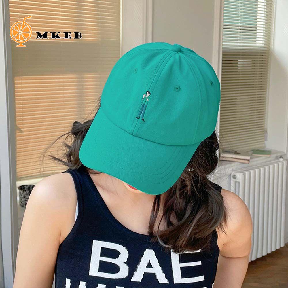 MKEB Mũ Lưỡi Trai Thêu Họa Tiết Hoạt Hình Thời Trang Hip Hop Hàn Quốc