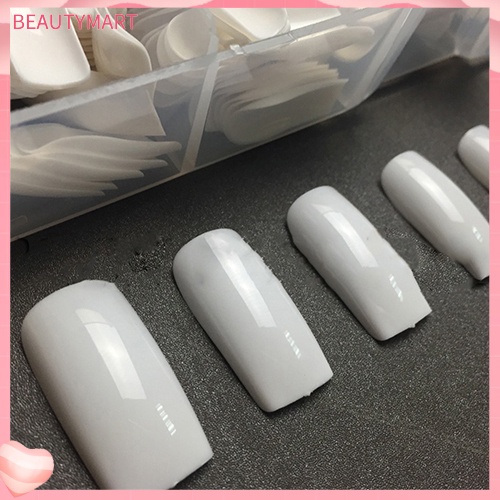 Bộ 500 Móng Tay Giả Màu Trắng Che Phủ Toàn Diện Thời Trang Cho Nữ