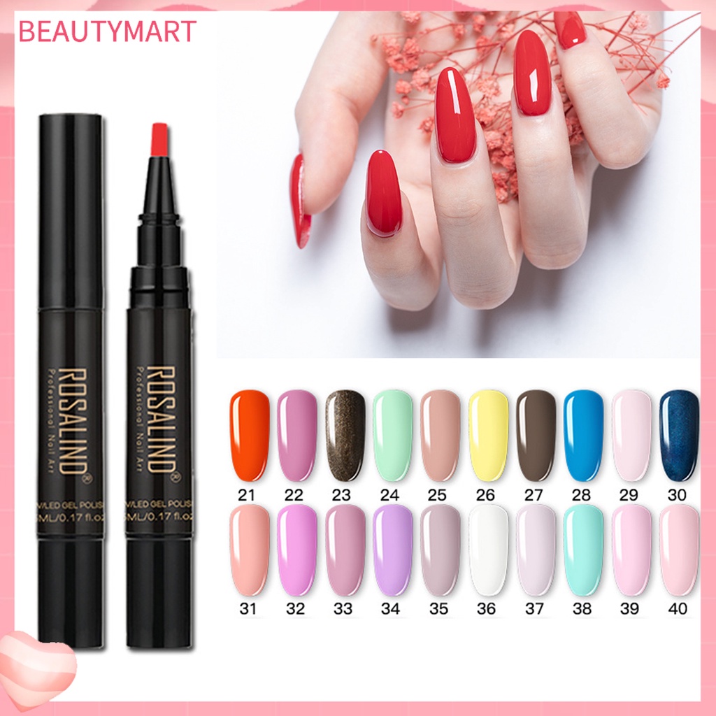 Sơn Móng Tay 5ml Dạng Bút Bán Vĩnh Viễn Không Gây Kích Ứng Nhiều Màu Sắc Để Lựa Chọn