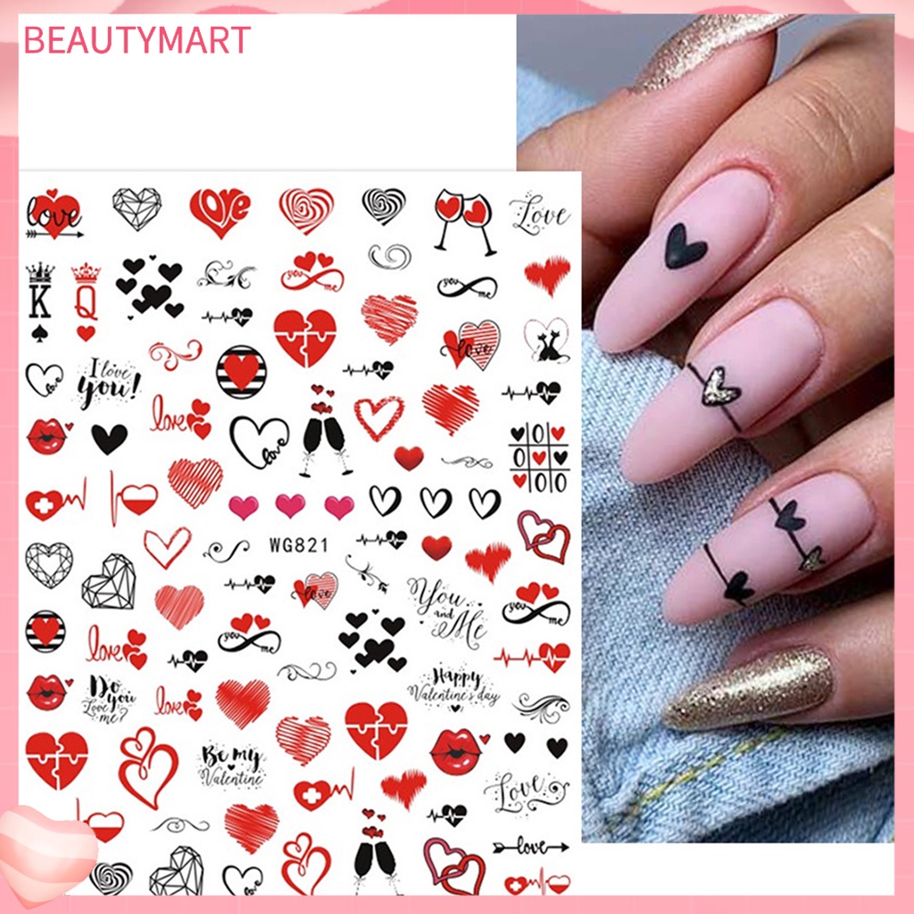 Miếng Dán Trang Trí Móng Nghệ Thuật Tạo Hiệu Ứng 3D Lãng Mạn Siêu Mỏng Cho Nữ