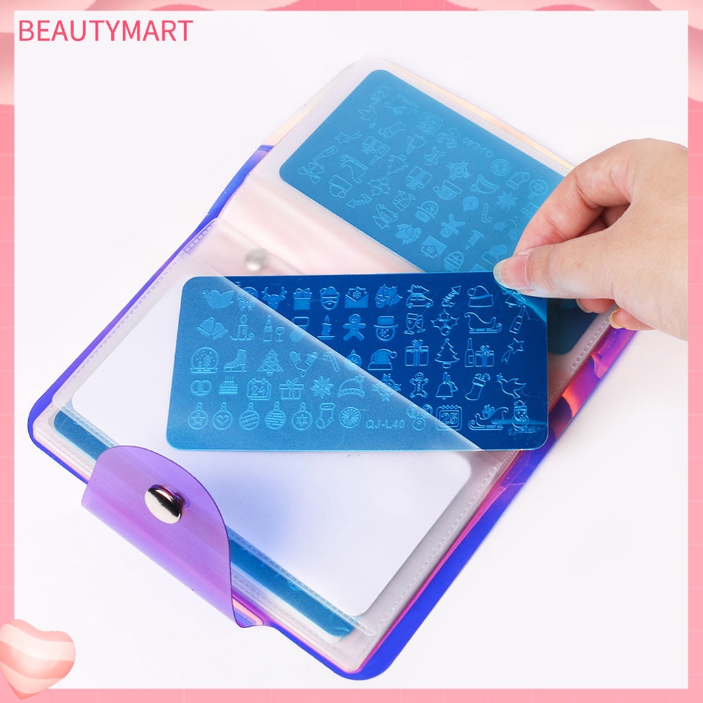 Túi Rỗng Hình Vuông Đựng Khuôn Trang Trí Móng Tay Chống Trầy Xước Trọng Lượng Nhẹ Dành Cho Nữ