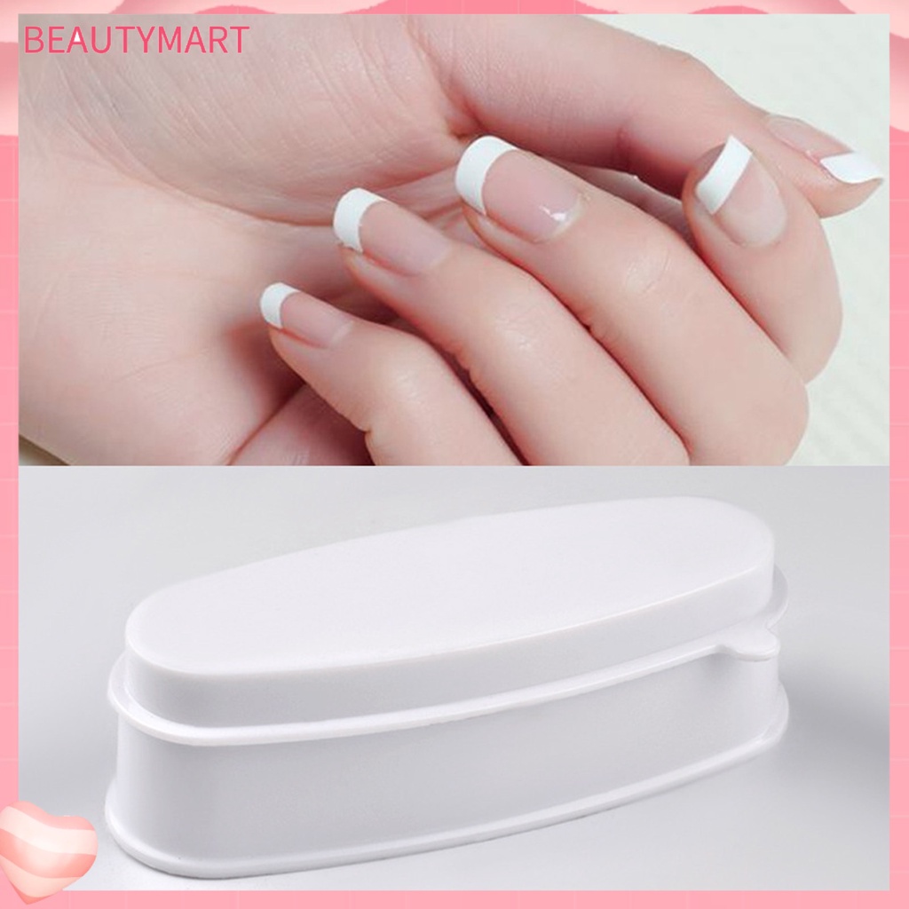 [beautymart] Hộp Bột Cắt Móng Tay Có Nắp Chống Trượt DIY