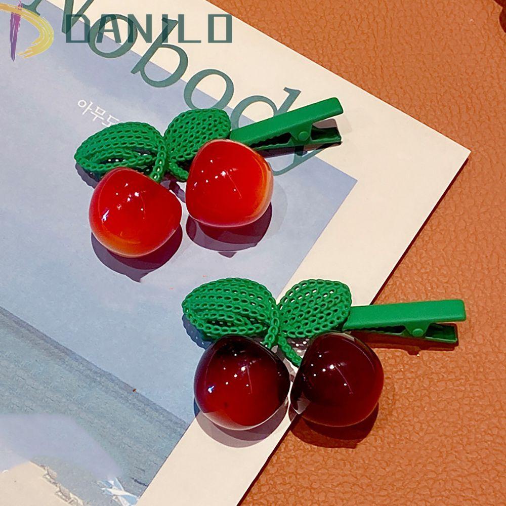 Kẹp Tóc Hình Trái Cherry Dễ Thương Cho Nữ