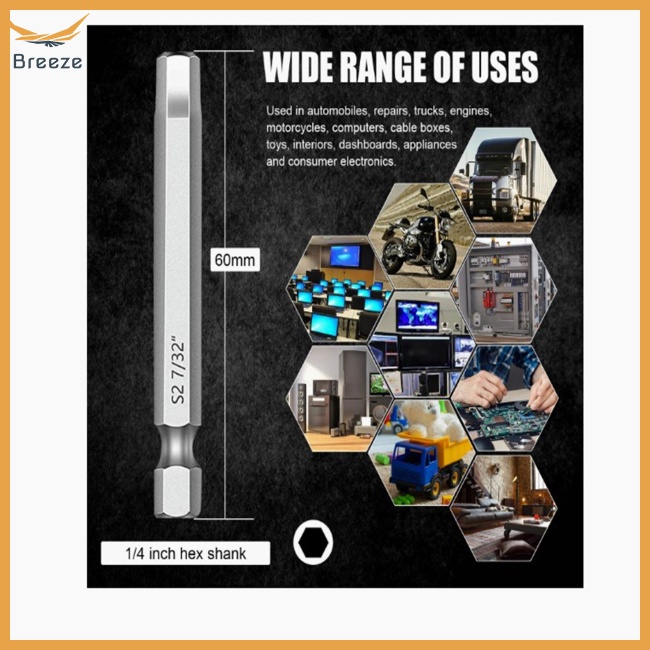 Bộ 20 Mũi Khoan Từ Tính 1 / 4 "Độ Chính Xác Cao