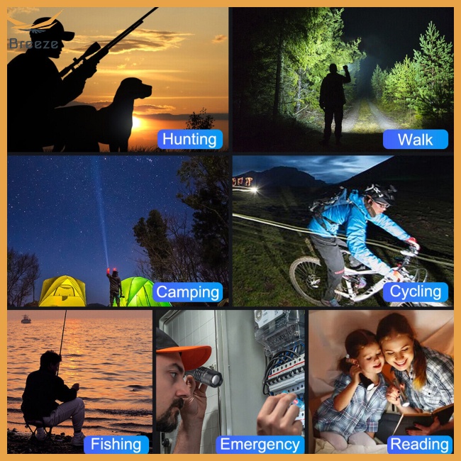 Đèn Pin Led Siêu Sáng 500000Đèn Pin Cầm Tay Siêu Sáng Có Thể Sạc Lại Được