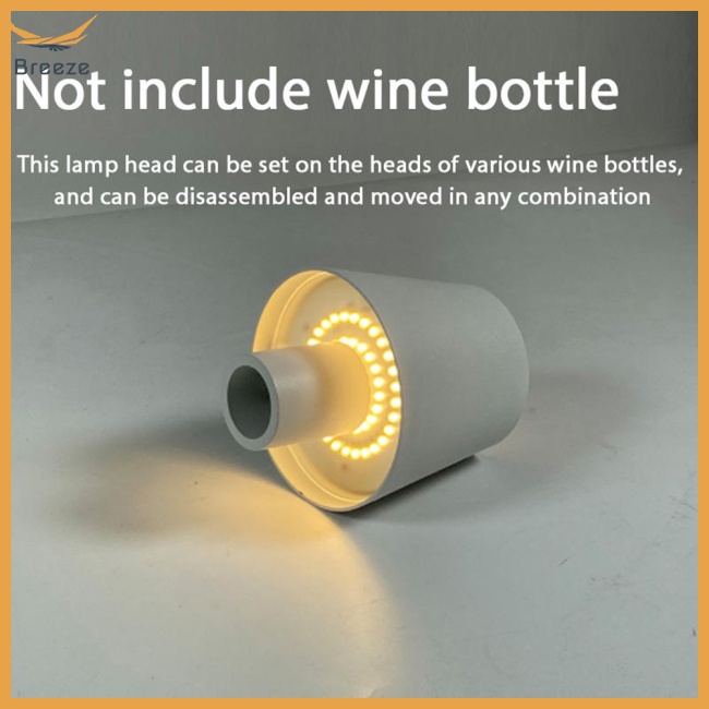 Đèn Led Để Bàn Không Dây Sạc Được Thiết Kế Hình Chai Nước Sáng Tạo Cho Phòng Ngủ / Quán Bar
