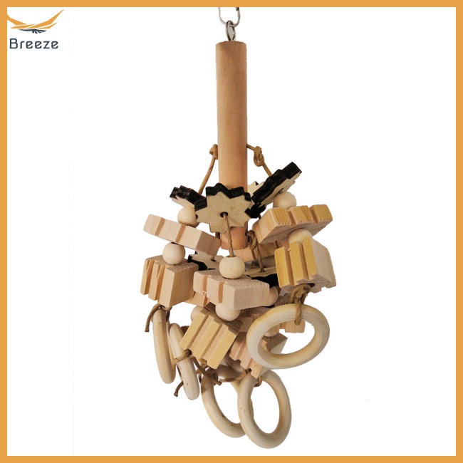 Đồ Chơi Dây Gỗ Nhiều Màu 23cm Giúp Giảm Căng Thẳng Dành Cho Chim Vẹt