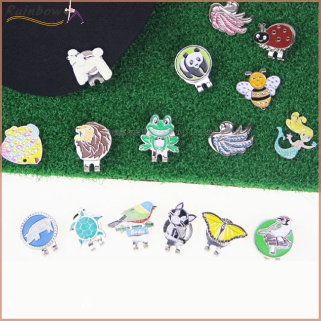 Kẹp Đánh Dấu Vị Trí Nón Chơi Golf Từ Tính Họa Tiết Động Vật Tinh Tế Có Thể Tháo Rời