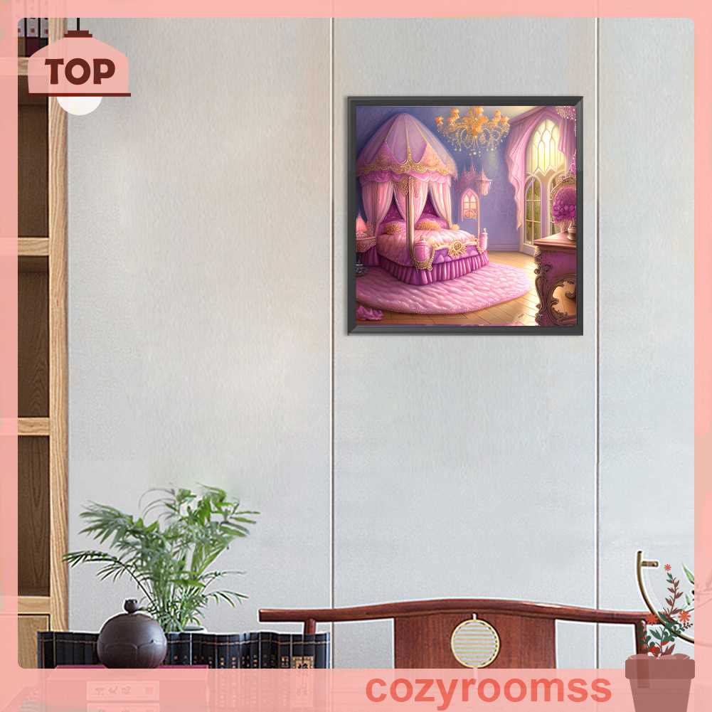 Tranh Đính Đá Kim Cương Toàn Bộ 5D DIY Hình Vẽ Công Chúa Trang Trí Phòng Ngủ