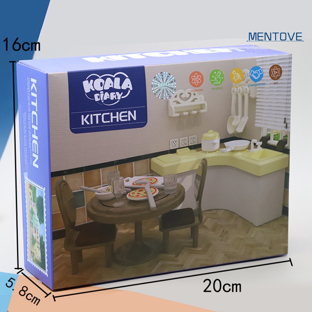 1 Bộ Đồ Chơi Nhà Bếp Bằng Nhựa Trọng Lượng Nhẹ Tiện Dụng