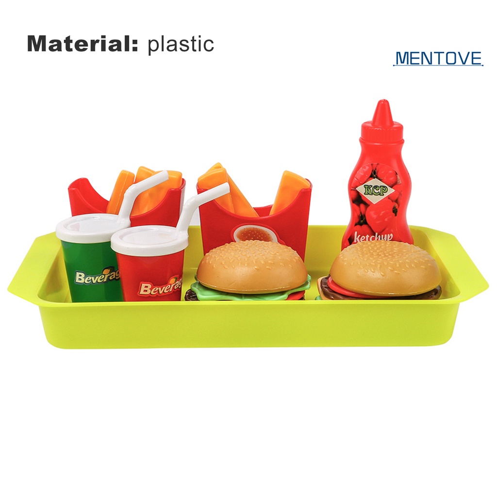 Set 8 Mô Hình Bánh Hamburger / Hamburger Trang Trí Nhà Búp Bê