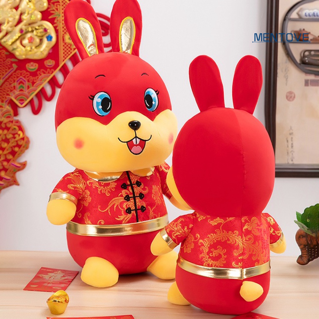 Thỏ Nhồi Bông May Mắn Phong Cách Trung Hoa Dễ Thương 2023
