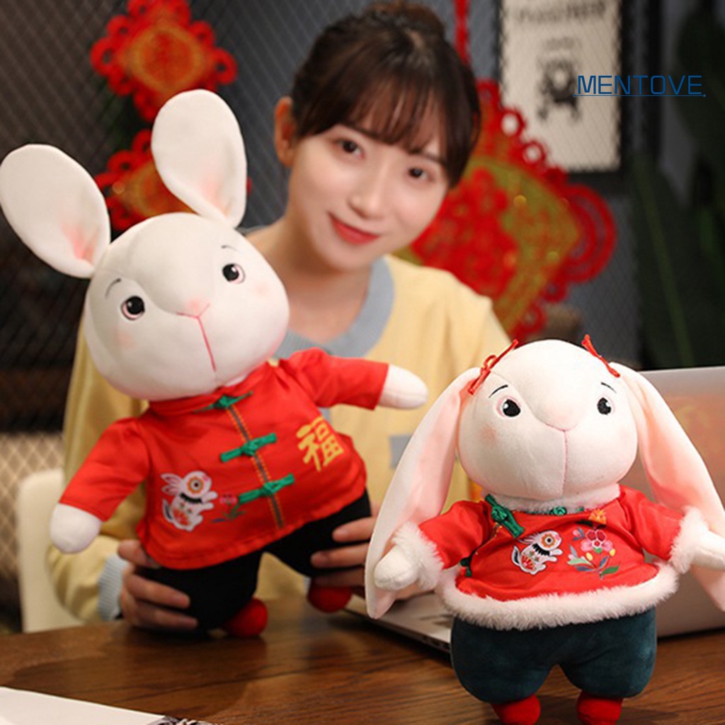 [MT] Thỏ Nhồi Bông Phong Cách Dân Tộc Trung Hoa Dễ Thương Dành Cho Cặp Đôi