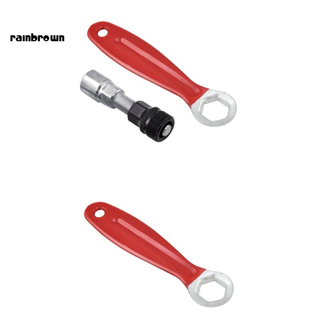 &lt; Rainbrown &gt; Cờ Lê Sửa Chữa Trục Khuỷu Xe Đạp Bằng Thép Carbon Độ Cứng Cao Thoải Mái Chống Rỉ Sét