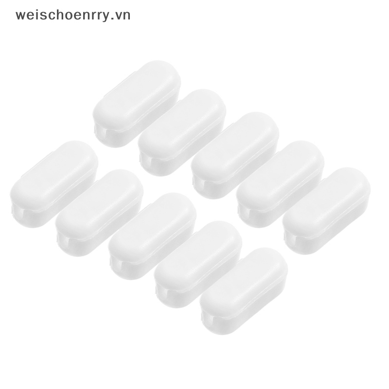 Set 10 Đầu Nối Rèm Cửa Dạng Con Lăn Bằng Nhựa Tiện Lợi