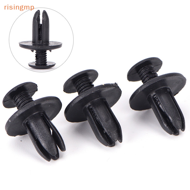 FENDER Set 50 Đinh Tán Nhựa Màu Đen 8Mm Chuyên Dụng Cho Cản Trước Xe Hơi Đinh Tán Nhựa Màu Đen 50X8Mm 8Mm Chuyên Dụng Cho Xe Hơi Bộ 50 / 50 Miếng 8Mm Au 8Mm Chất Lượng Cao