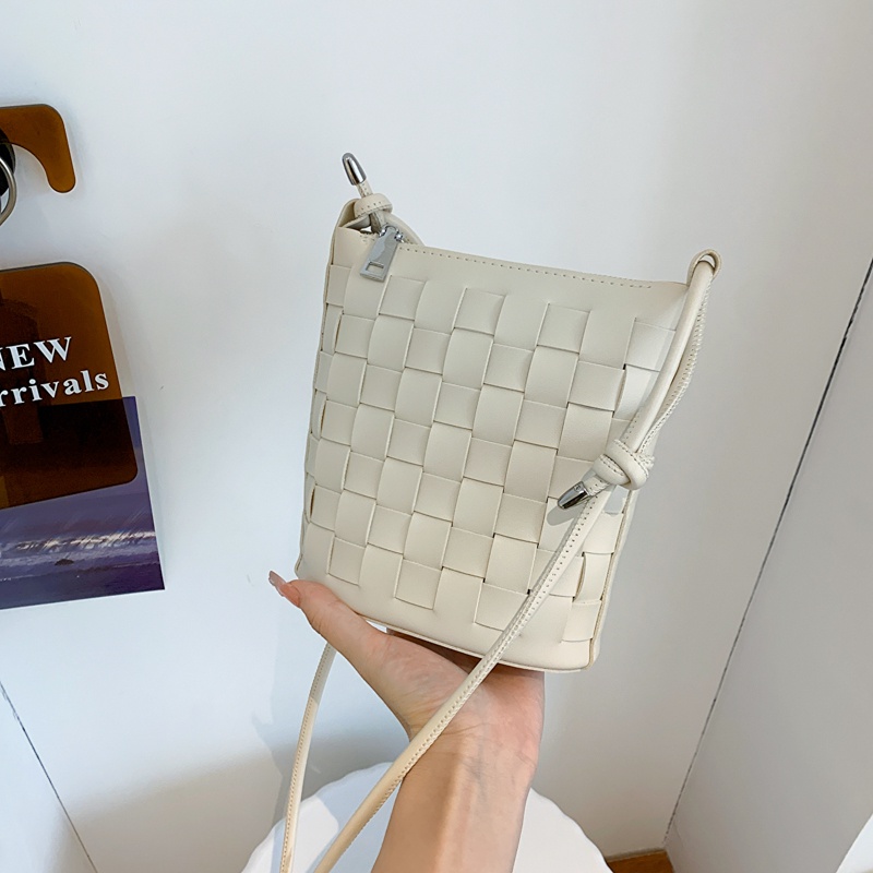 Ielgy Túi Bucket Dệt Thiết Kế Thời Trang Phổ Biến Cho Nữ