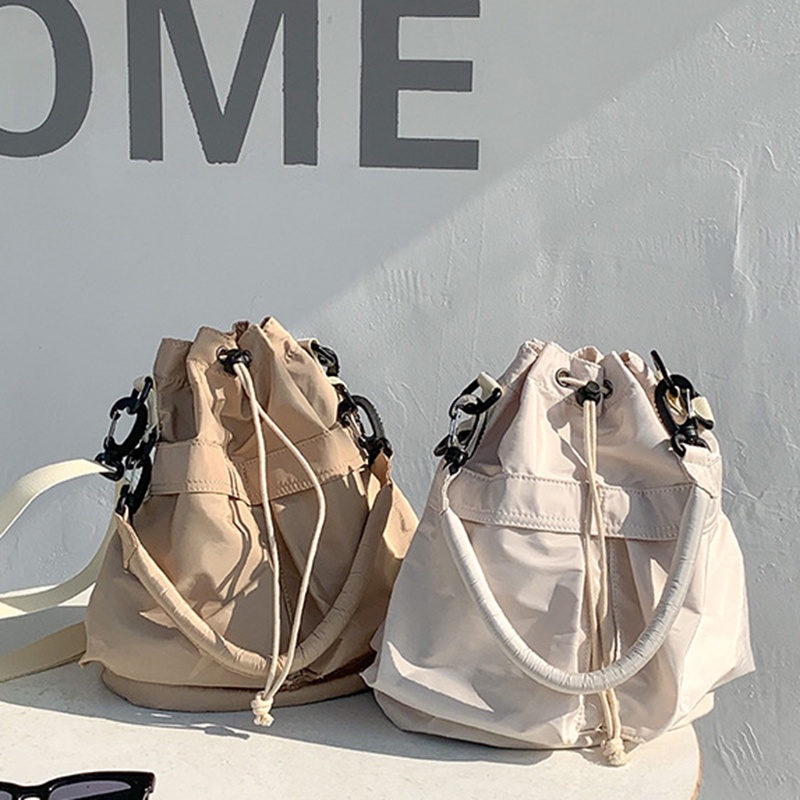 Túi Rút Dây Bằng nylon Sức Chứa Lớn Siêu Nhẹ Có Thể Gấp Gọn Dành Cho Nữ