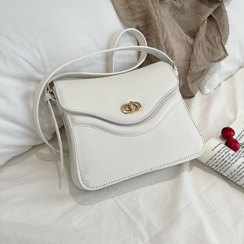 Túi Da Đeo Chéo Hình Vuông Nhỏ Đơn Giản Chất Lượng Cao Phong Cách retro Phương Tây Cho Nữ