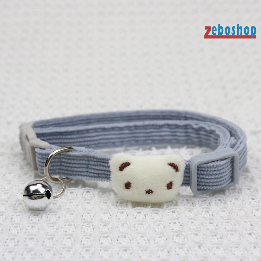 Vòng Cổ Co Giãn Thoáng Khí Có Chuông Thời Trang Cho Thú Cưng