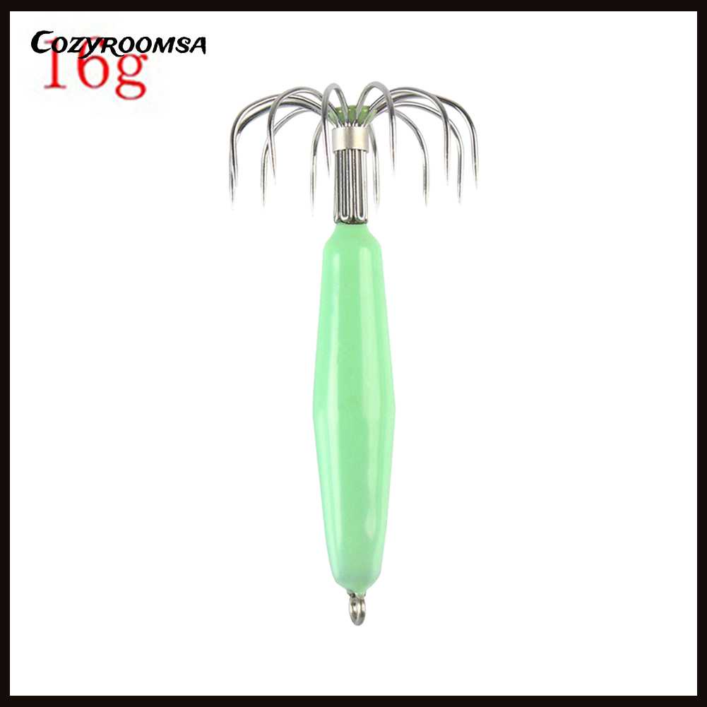 Bộ 12 Móc Câu Hình Con Mực Phát Quang