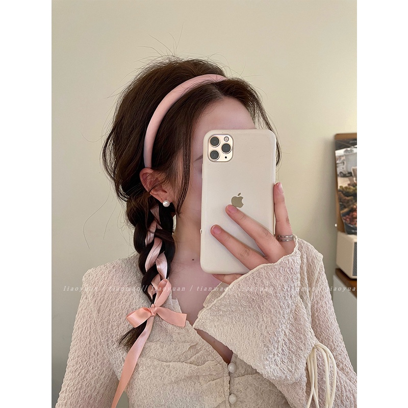 Băng Đô Bện Màu Trơn Đơn Giản Phong Cách Thời Trang Mới 2023