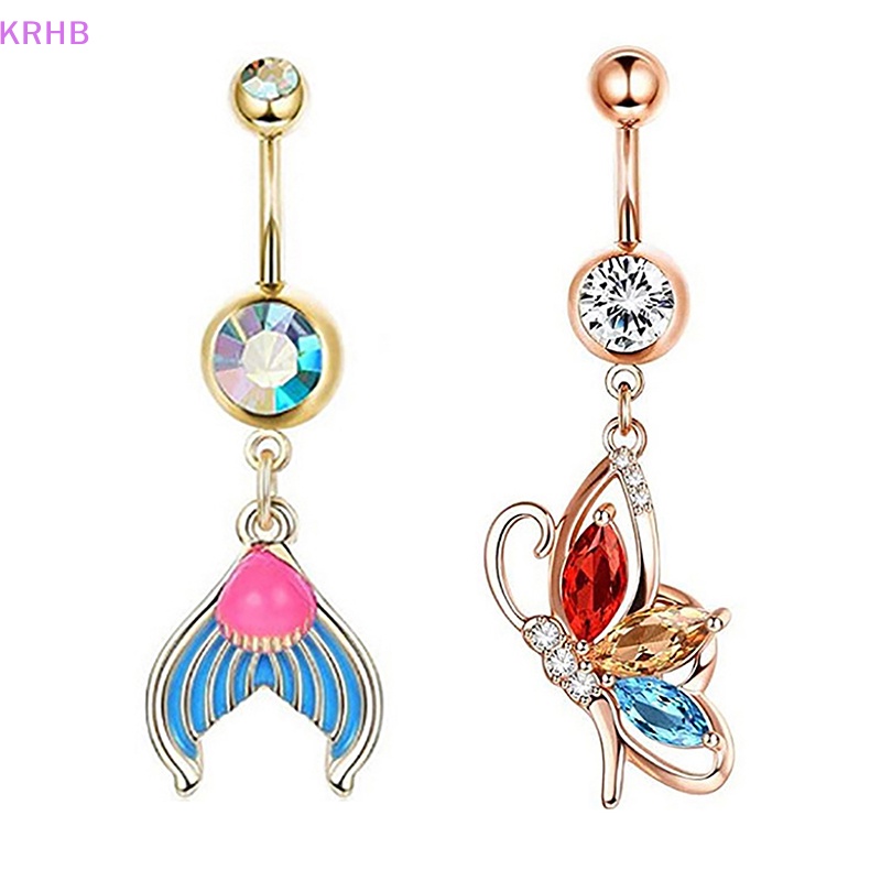 1 Khuyên Rốn Bằng Thép Không Gỉ Đính Ngọc Trai Thời Trang Dành Cho Nữ Mới