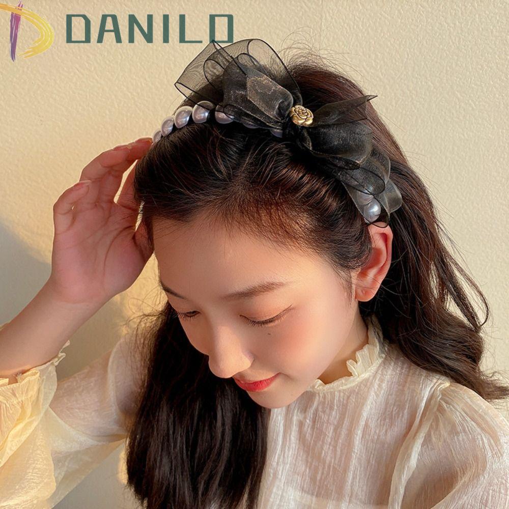 Băng Đô Cài Tóc Vải Lưới Phong Cách Công Chúa Cổ Điển Ngọt Ngào Cho Nữ