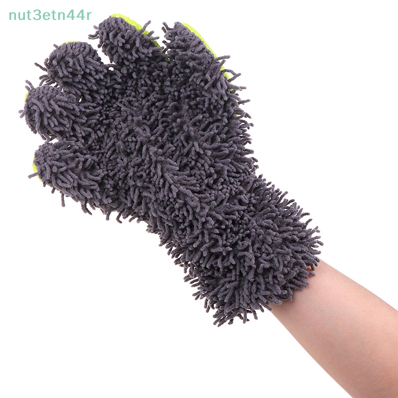 1x làm sạch Găng tay xe bọt biển Mitt microfiber nội thất bên ngoài chăm sóc rửa công cụ cửa hàng