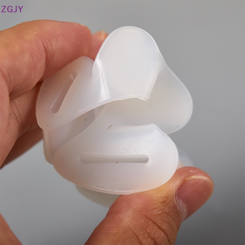 1 Cặp Đệm Silicon Cứng Tách Ngón Chân 3 Lỗ Chỉnh Hình Chỉnh Hình Ngón Chân Cái Mới