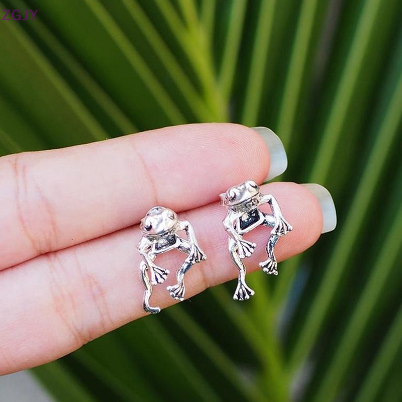 1 Đôi Bông Tai Hình Chú Ếch Phong Cách Gothic Thời Trang Cho Nữ Y2k Mới