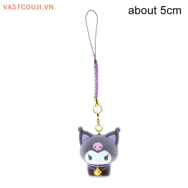 1 Móc Khóa Hình Búp Bê Anime Sanrio Kuromi Dễ Thương