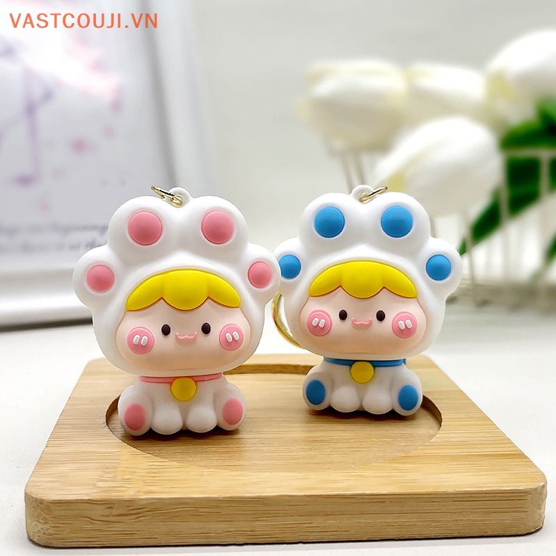 Móc Khóa Hình Mèo VASTJI Dễ Thương