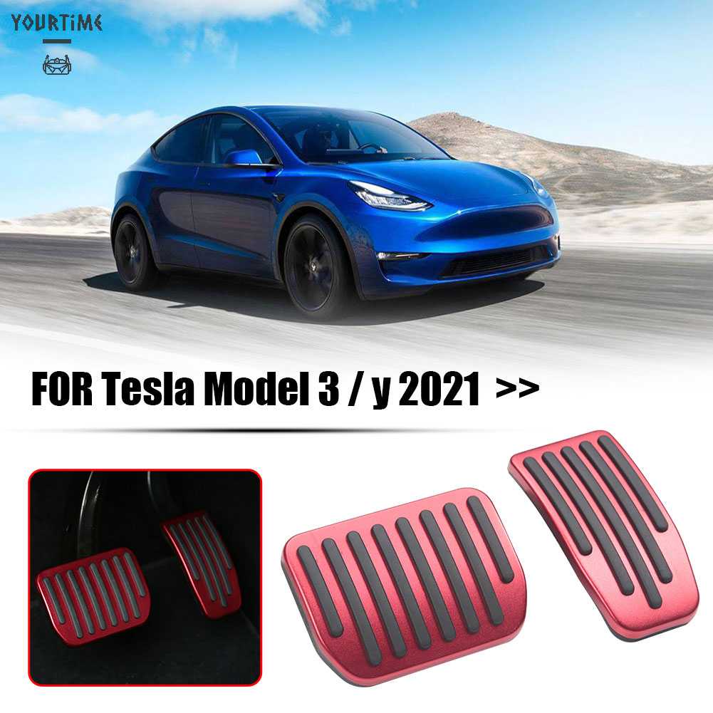 Bộ Bọc Bàn Đạp Phanh / Chân Ga Chống Trượt Cho Tesla Model 3 Y 2021