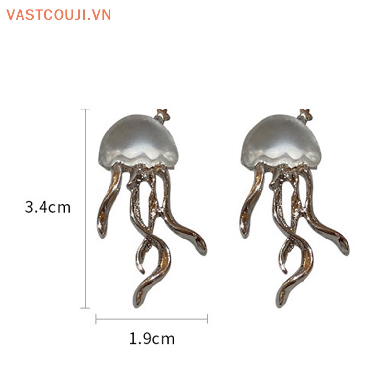 1 Cặp Bông Tai Nữ Đính Đá Thời Trang Hàn Quốc