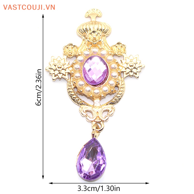 Ghim Cài Áo Hình Giọt Nước Bằng Hợp Kim Đính Đá Ngọc Trai Trang Trí Hộp Quà Đám Cưới DIY