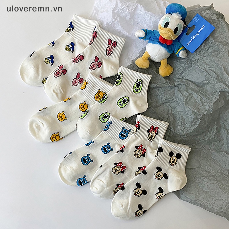 Vớ Cổ Thấp In Họa Tiết Hoạt Hình Dễ Thương Thời Trang Cho Nữ