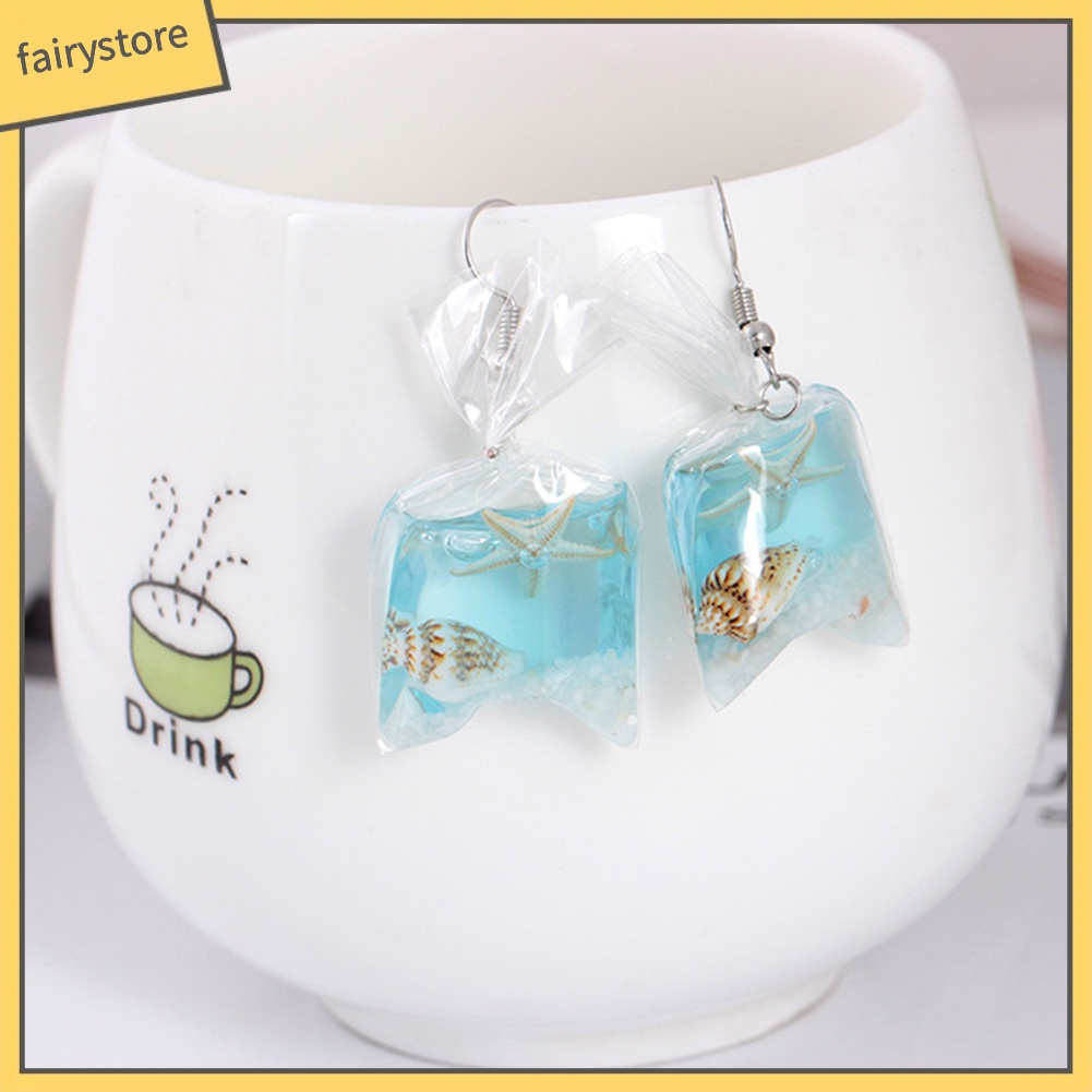 Bông Tai Móc Hình Túi Nước / Hoa / Sao Biển Vui Nhộn Thời Trang Cho Nữ