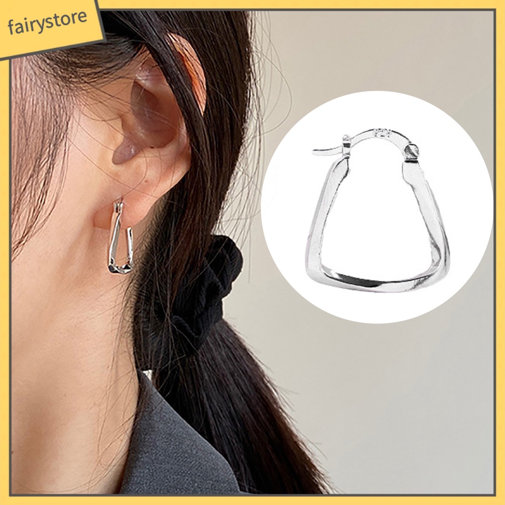 [FRO] 1 Bông Tai Dạng Hở Bề Mặt Mịn Bền Quyến Rũ Tinh Tế Quyến Rũ