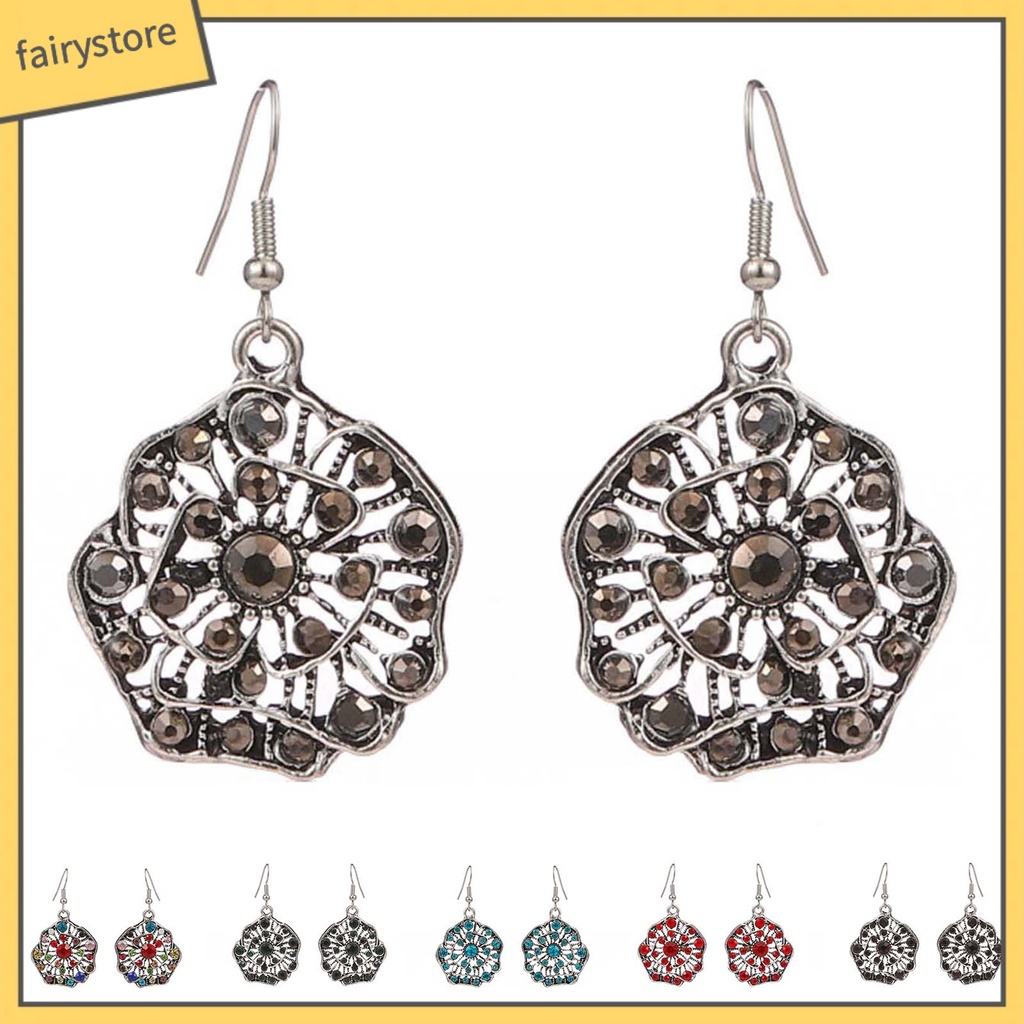 1 Đôi Bông Tai Lủng Lẳng Chống Oxy Hóa Chống Dị Ứng Dễ Sử Dụng Phong Cách Boho Cho Nữ