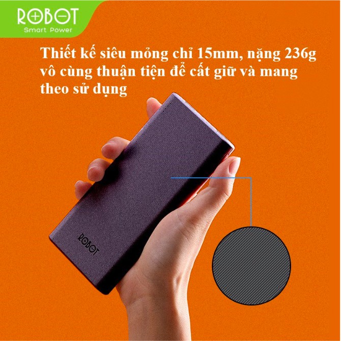 Pin Sạc Dự Phòng 10000, 20000, 30000mah ROBOT, VIVAN- Hàng chính hãng