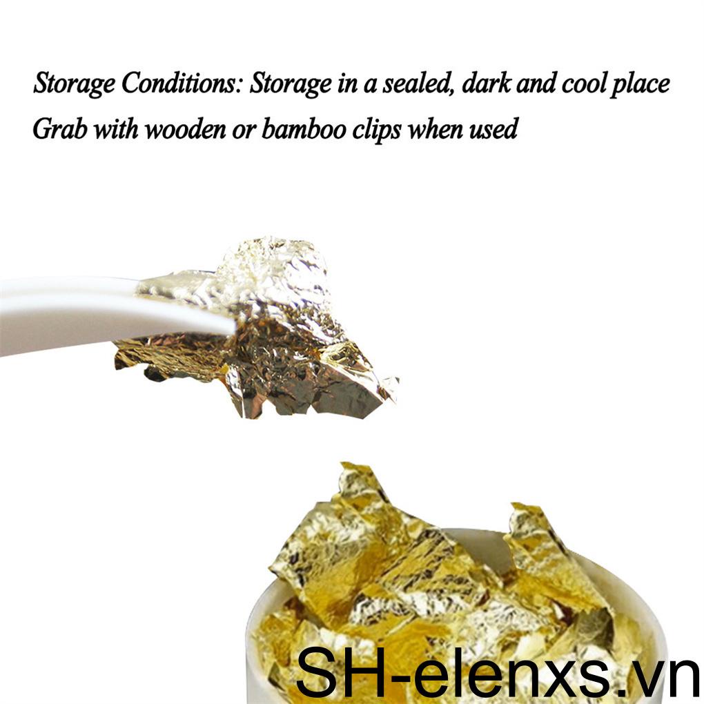 1 Lọ Nến Lá Vàng Lấp Lánh Bằng Resin Trang Trí Nghệ Thuật / Làm Đồ Trang Sức