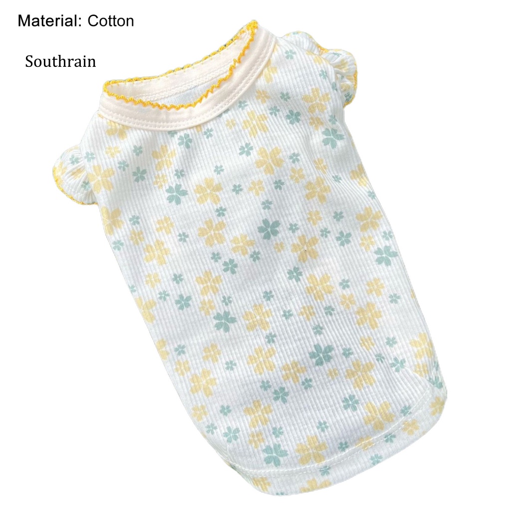 Áo Sát Nách In Họa Tiết Hoa / Trái Cây Tinh Tế Thời Trang Mùa Hè Cho Cún Cưng