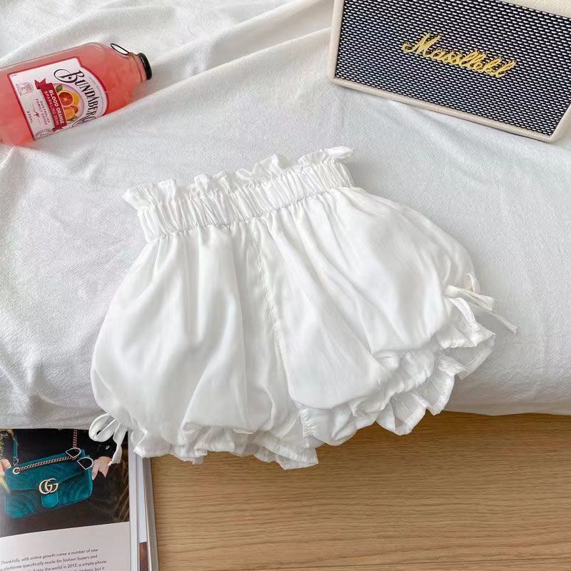 Quần Đùi Mùa Hè Dáng Rộng Họa Tiết Hoa Hợp Thời Trang Cho Bé Gái