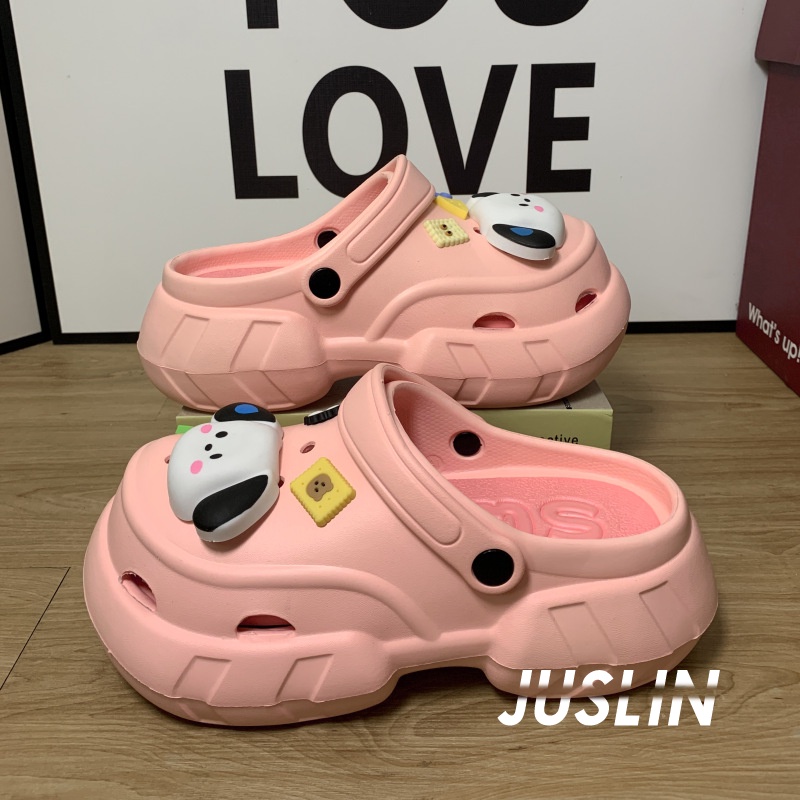 JUSLIN dép dép nữ dép bánh mì nữ dép bánh mì nữ 2023 NEW 060705